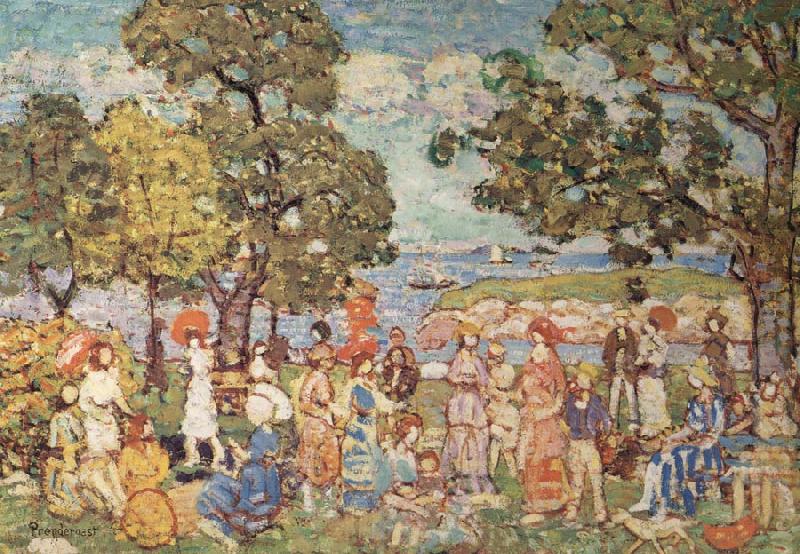 Maurice Prendergast The Promenade France oil painting art